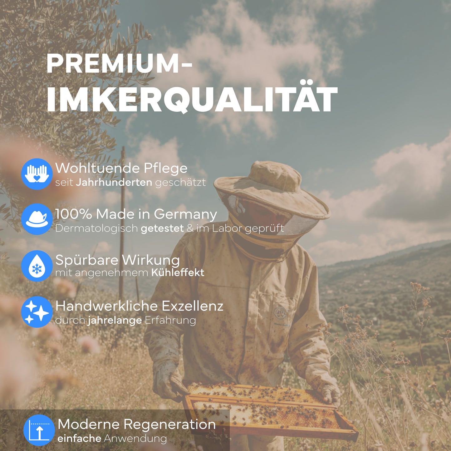 Bienengiftsalbe, 100ml - Bee Venom mit +70% hochreinem Mellitin & 9 Kräuterextrakten