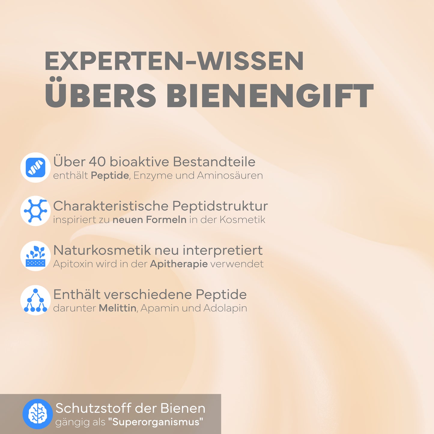 Bienengiftsalbe, 100ml - Bee Venom mit +70% hochreinem Mellitin & 9 Kräuterextrakten