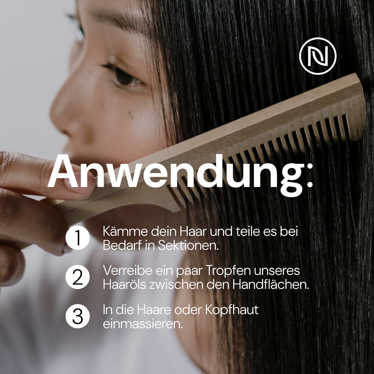Natürliches Haaröl - Haarwachstum natürlich fördern und Kopfhaut & Haare pflegen - Arganöl, Rizinusöl, Mandelöl, Rosmarinöl - Haarwuchs- & Pflege-Öl als Haarmaske / Haarkur