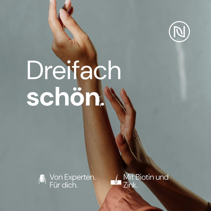 
                      
                        Haut Haare Nägel, 60 Kapseln – Unterstützt Haut, Haarstruktur & Nagelwachstum von innen
                      
                    