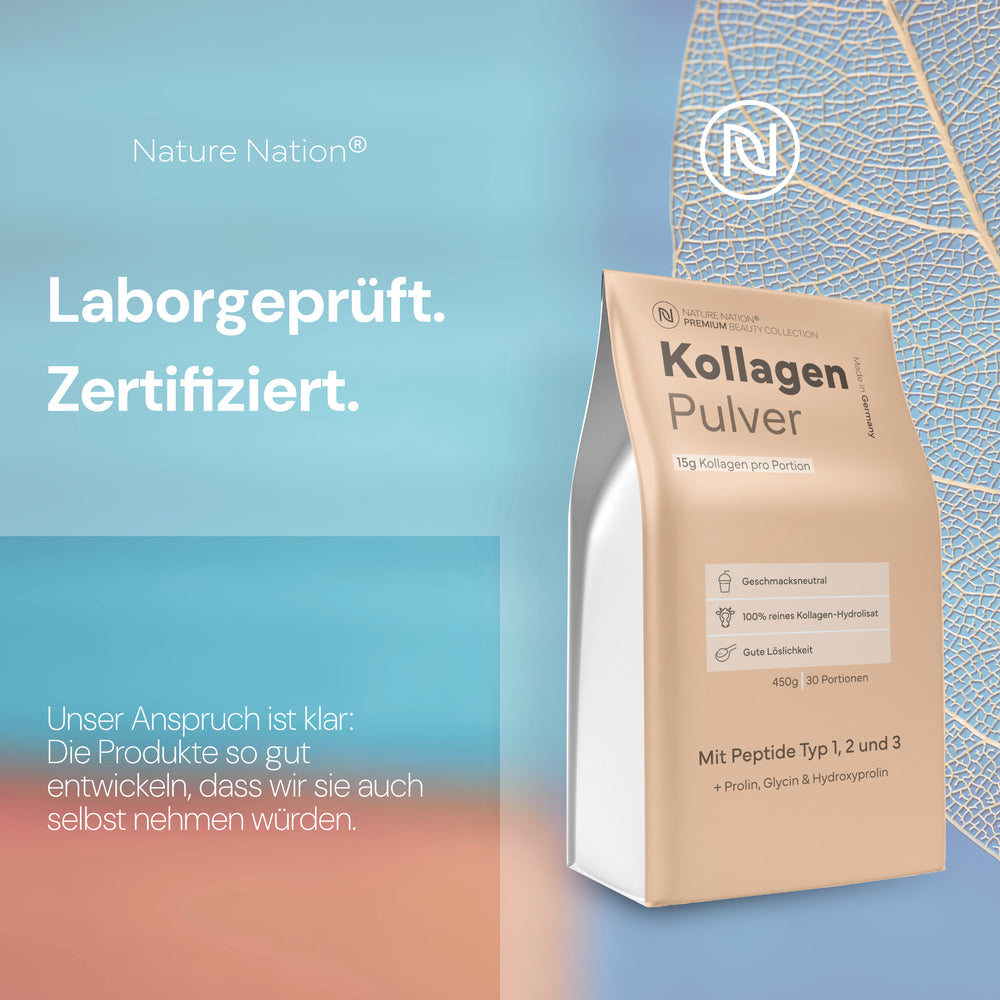
                      
                        Kollagen Pulver - 100% Collagen Hydrolysat mit Peptide Typ 1, 2 & 3 - Perfekte Löslichkeit, geschmacksneutral - Laborgeprüftes Kollagenpulver, prod. in DE (1 x 450g, 30 Portionen für 1 Monat)
                      
                    