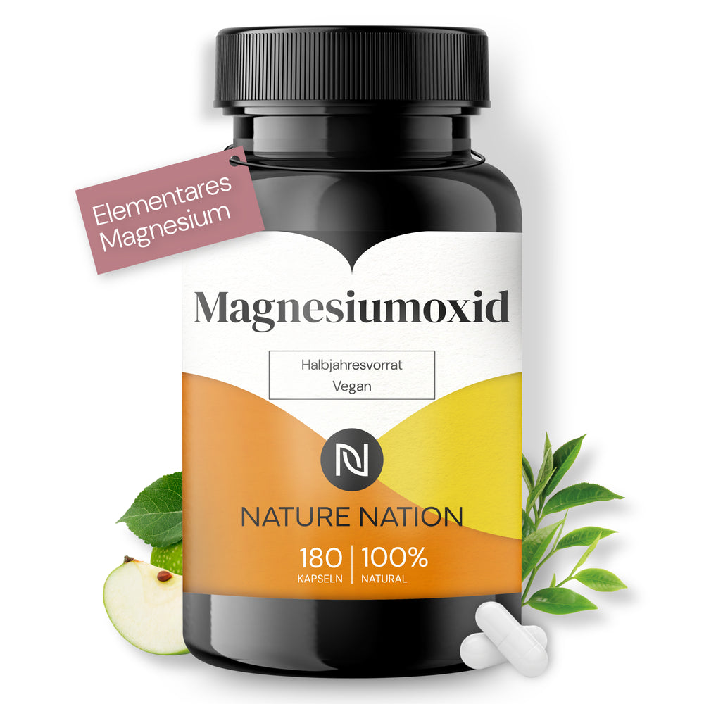 Magnesium Kapseln - optimal hochdosiert je Kapsel 667mg, davon 400mg elementares Magnesium pro Kapsel - sehr hoher Magnesium-Gehalt - Laborgeprüft, vegan & rein (1 x 180 Kapseln)