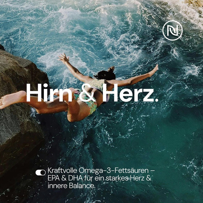 Omega-3 Komplex (mit EPA & DHA), 90 Kapseln – Für Herz, Gehirn & klare Sicht