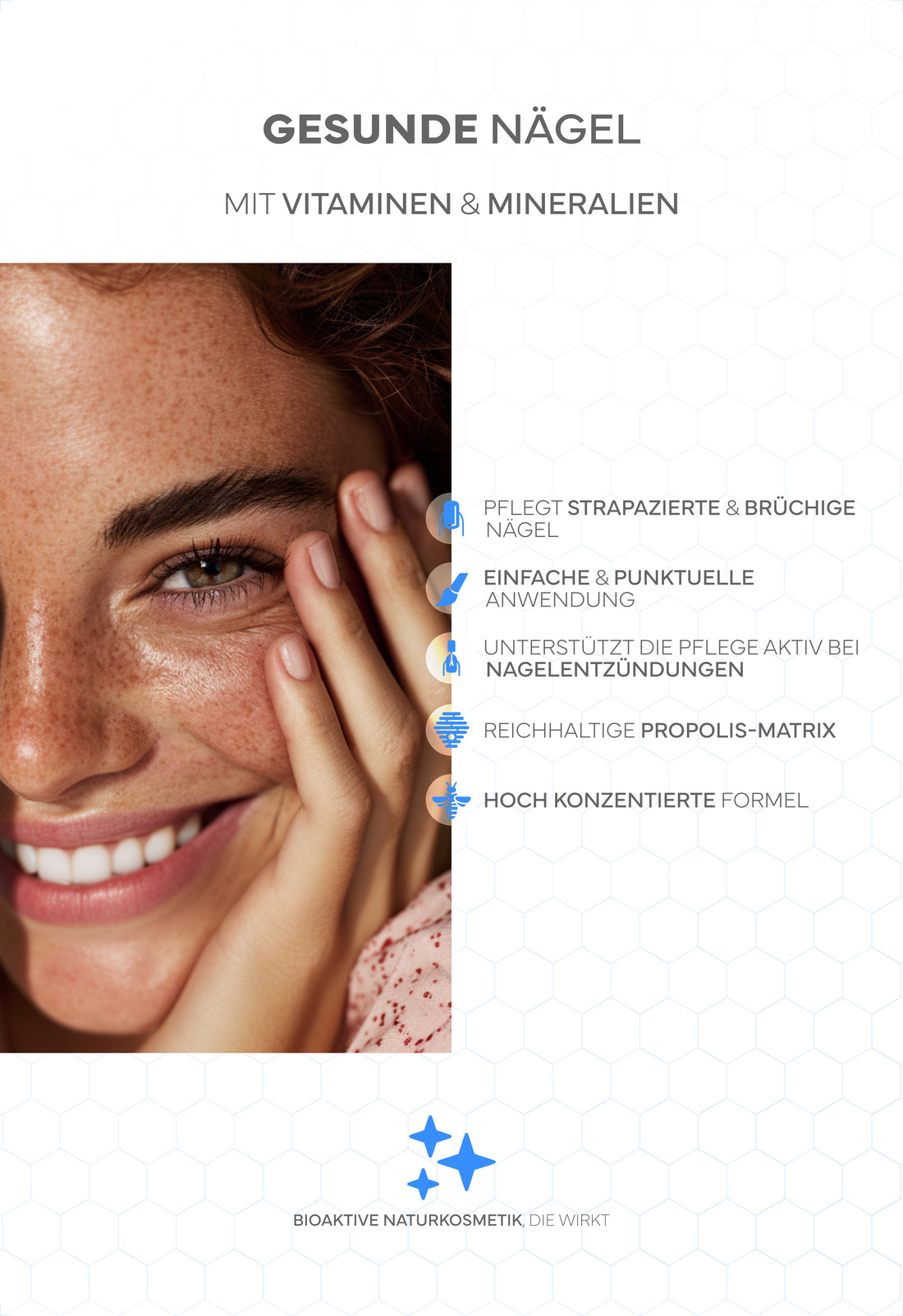 Propolis Nagelserum, 10ml - Akutpflege bei Nagelpilz, mit hochdosiertem Bio-Propolisextrakt sowie Teebaumöl, Zink, Selen & Biotin, für gesunde & starke Nägel