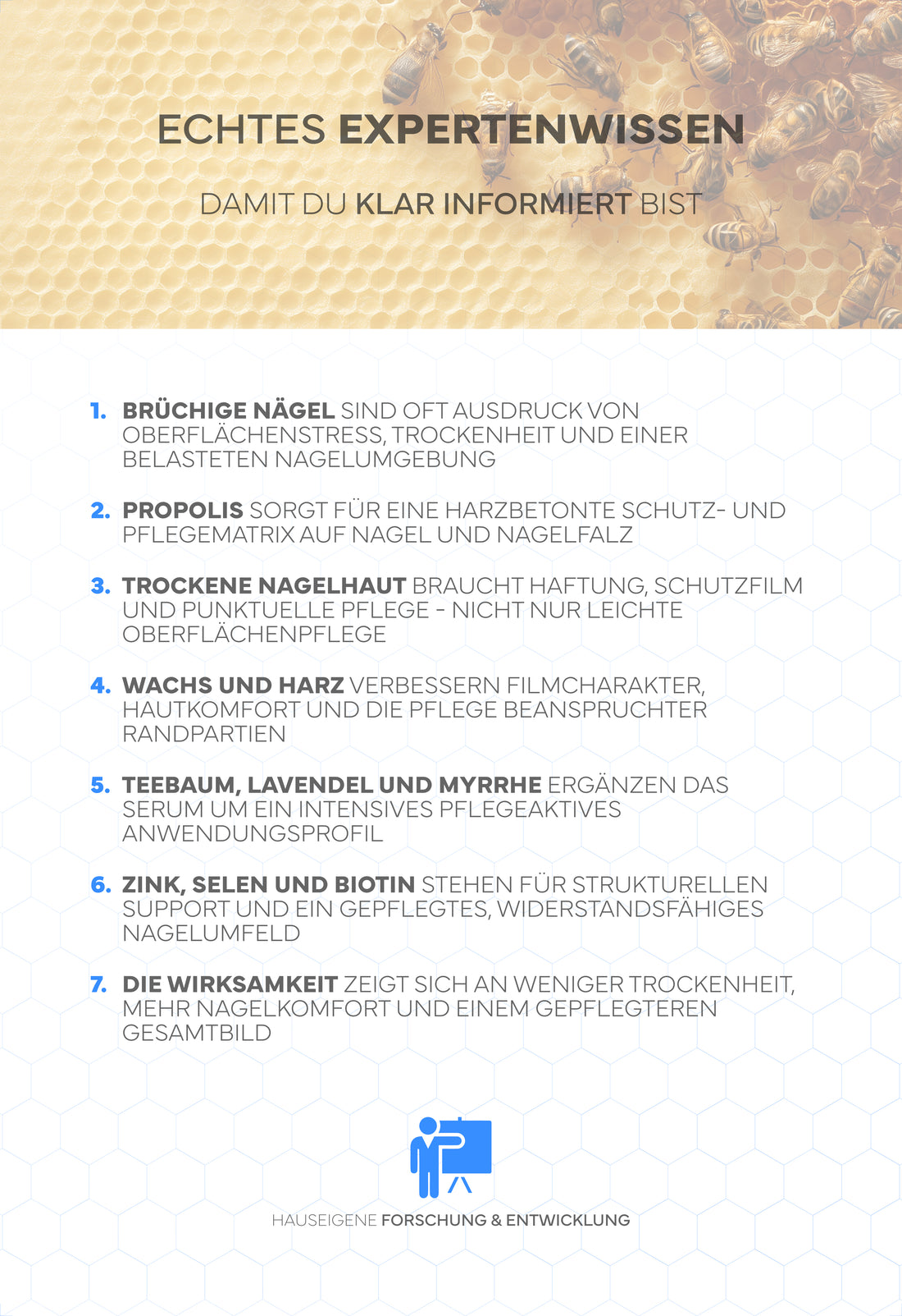 Propolis Nagelserum, 10ml - Akutpflege bei Nagelpilz, mit hochdosiertem Bio-Propolisextrakt sowie Teebaumöl, Zink, Selen & Biotin, für gesunde & starke Nägel