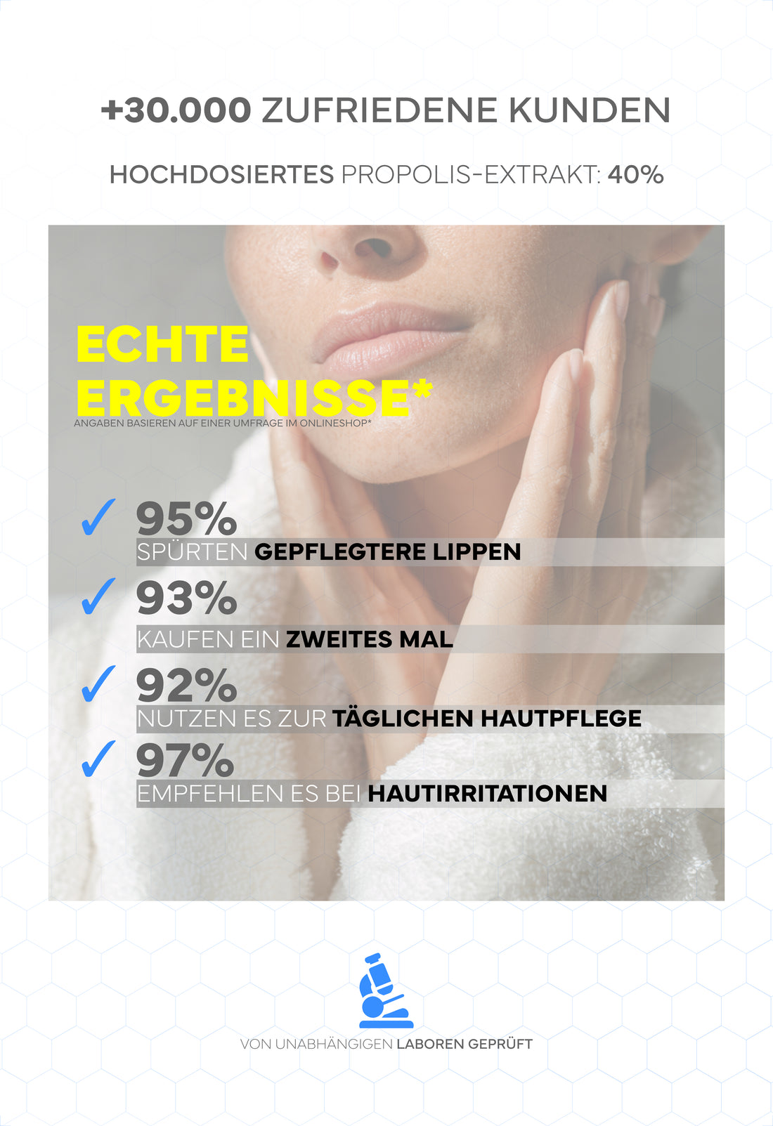 Propolissalbe, 100ml - Hochdosierte 40%-Propoliscreme, mit naturreinem Bio-Propolis, kaltgepresstem Traubenkernöl und Bienenwachs
