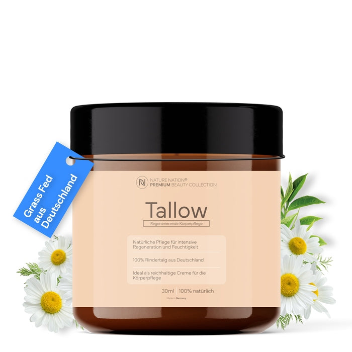 Tallow Rindertalg Creme Natur – 100% natürliche Hautpflege Unparfümiert