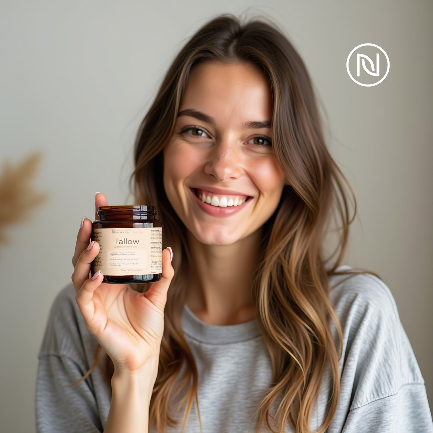 Tallow Rindertalg - 100% natürliche Hautpflege - Beef Tallow (Talg) Creme von deutschen Rindern aus freier und artgerechter Weidehaltung - Mit Vitamin E und ohne Zusatzstoffe (3 x 120ml, Unparfümiert)