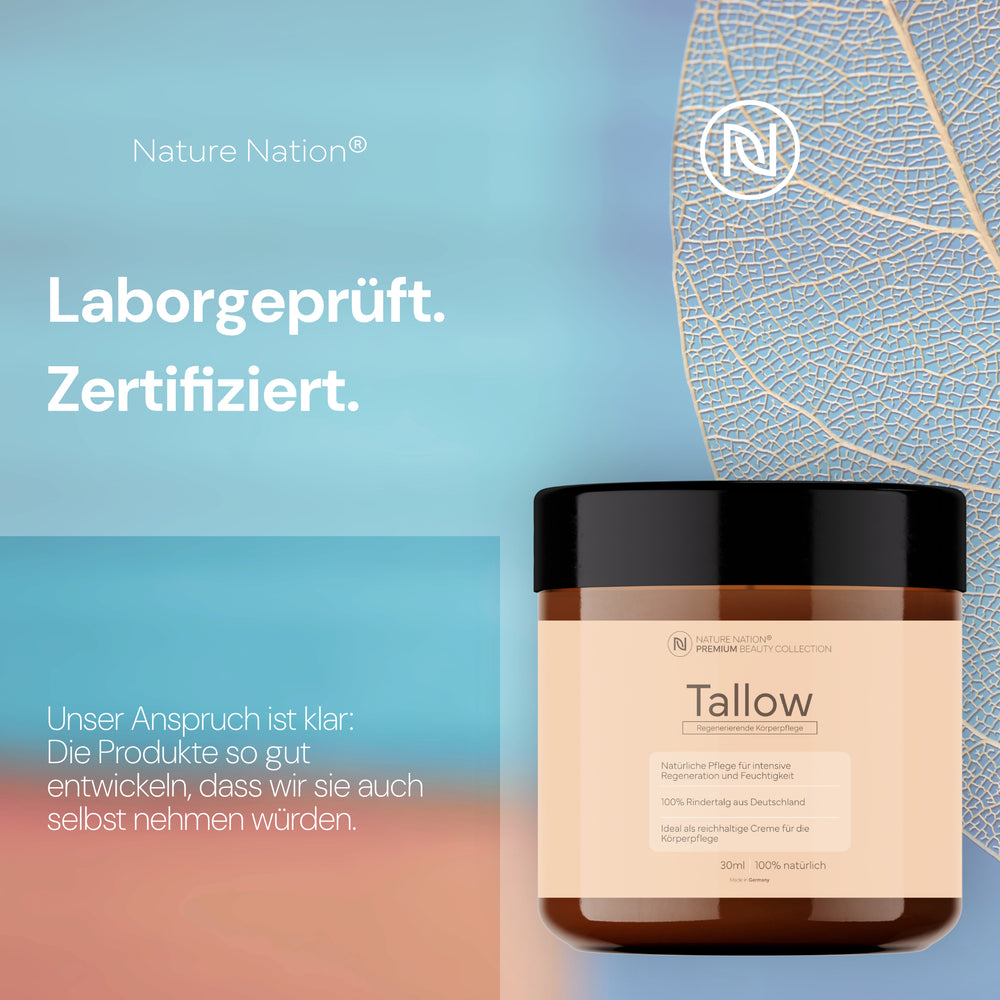 
                      
                        Tallow Rindertalg - 100% natürliche Hautpflege - Beef Tallow (Talg) Creme von deutschen Rindern aus freier und artgerechter Weidehaltung - Mit Vitamin E und ohne Zusatzstoffe (3 x 120ml, Unparfümiert)
                      
                    