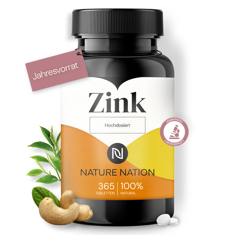 Zink 25mg - Hoch verfügbares Zinkbisglycinat (Zink-Chelat), mit guter Verträglichkeit - Hochdosierte Formulierung - Laborgeprüft, vegan, in Deutschland produziert (1 x 365 Tabletten)