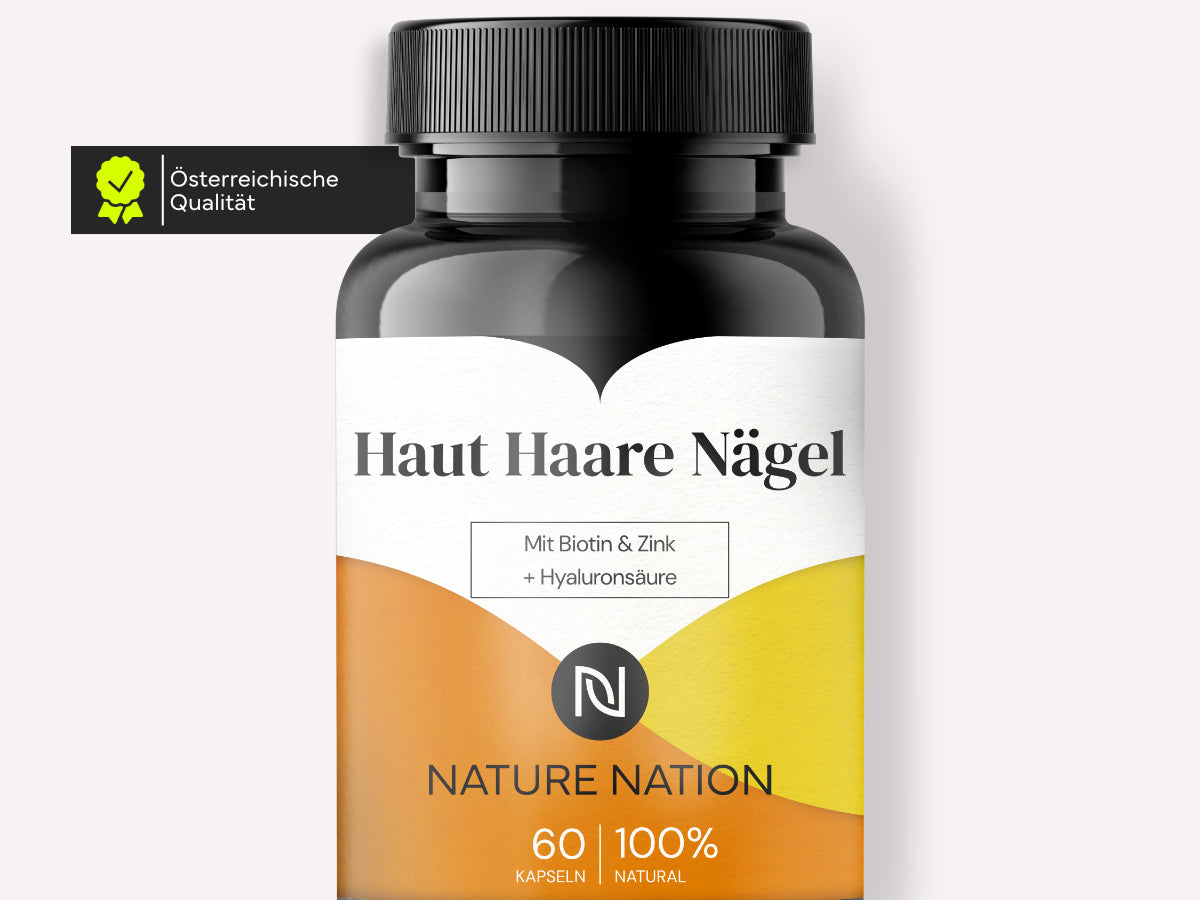 Haut Haare Nägel, 60 Kapseln – Unterstützt Haut, Haarstruktur & Nagelwachstum von innen