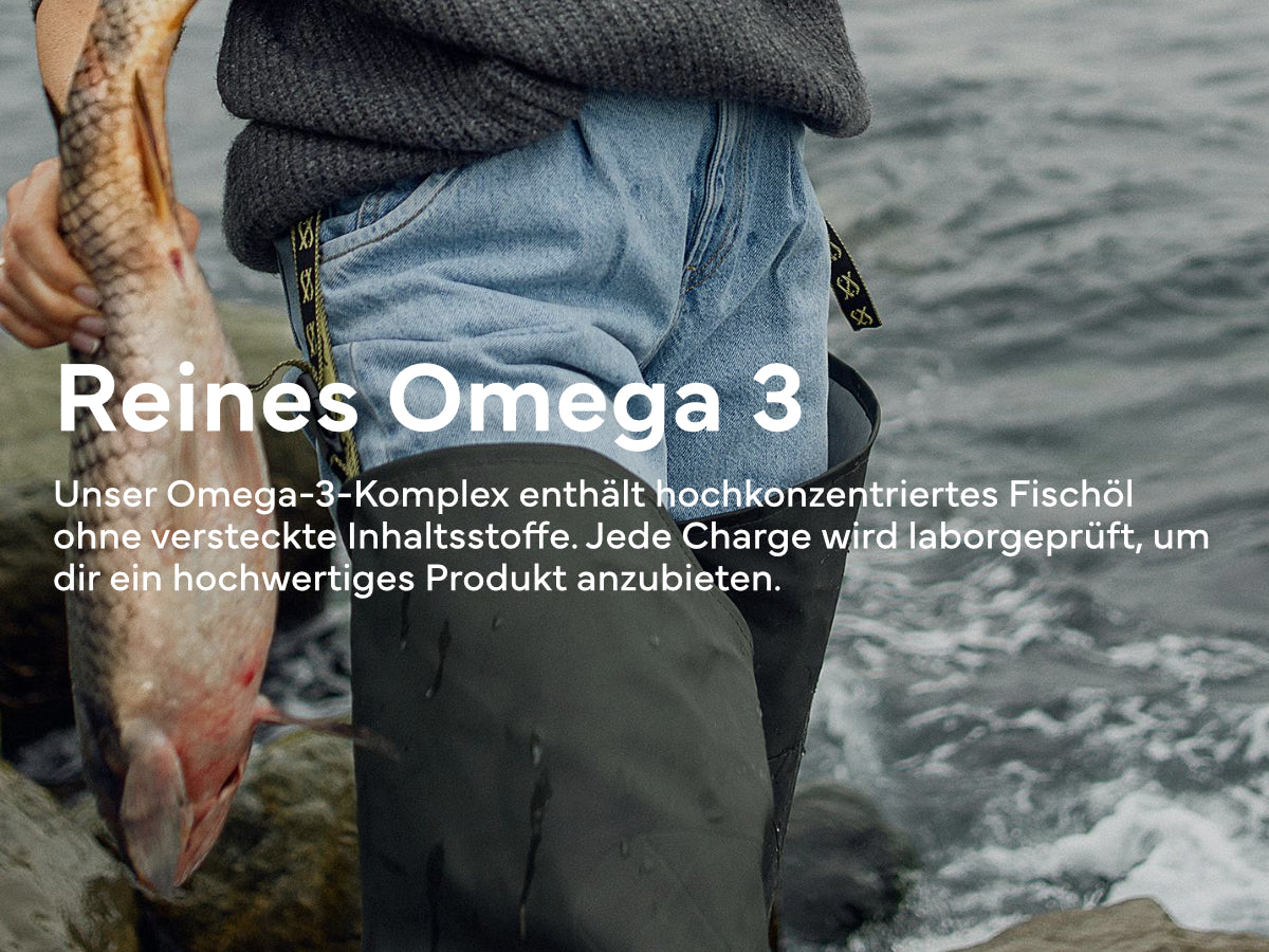 Omega-3 Komplex (mit EPA & DHA), 90 Kapseln – Für Herz, Gehirn & klare Sicht