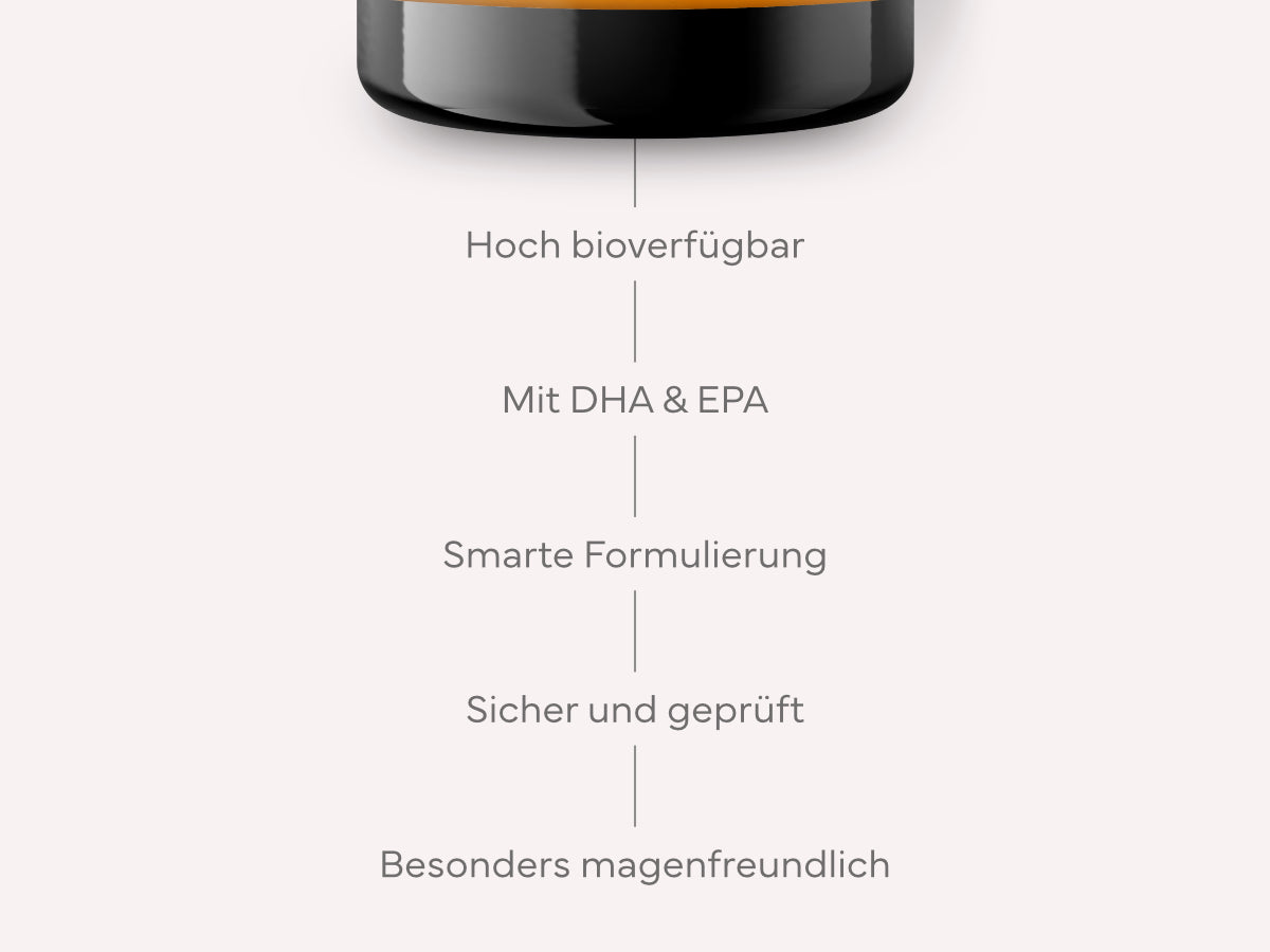 Omega-3 Komplex (mit EPA & DHA), 90 Kapseln – Für Herz, Gehirn & klare Sicht