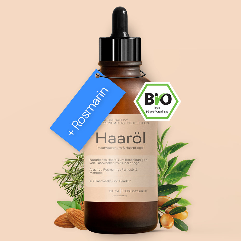 Haaröl Rosmarin, 100ml - Pflegt trockene Kopfhaut & stärkt beanspruchtes, bruchanfälliges Haar
