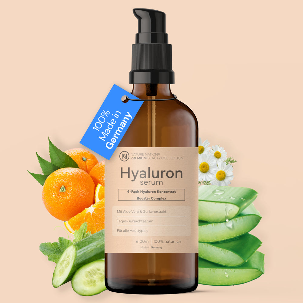 Hyaluron Serum, 100ml - Spendet intensive Feuchtigkeit & glättet das Hautbild