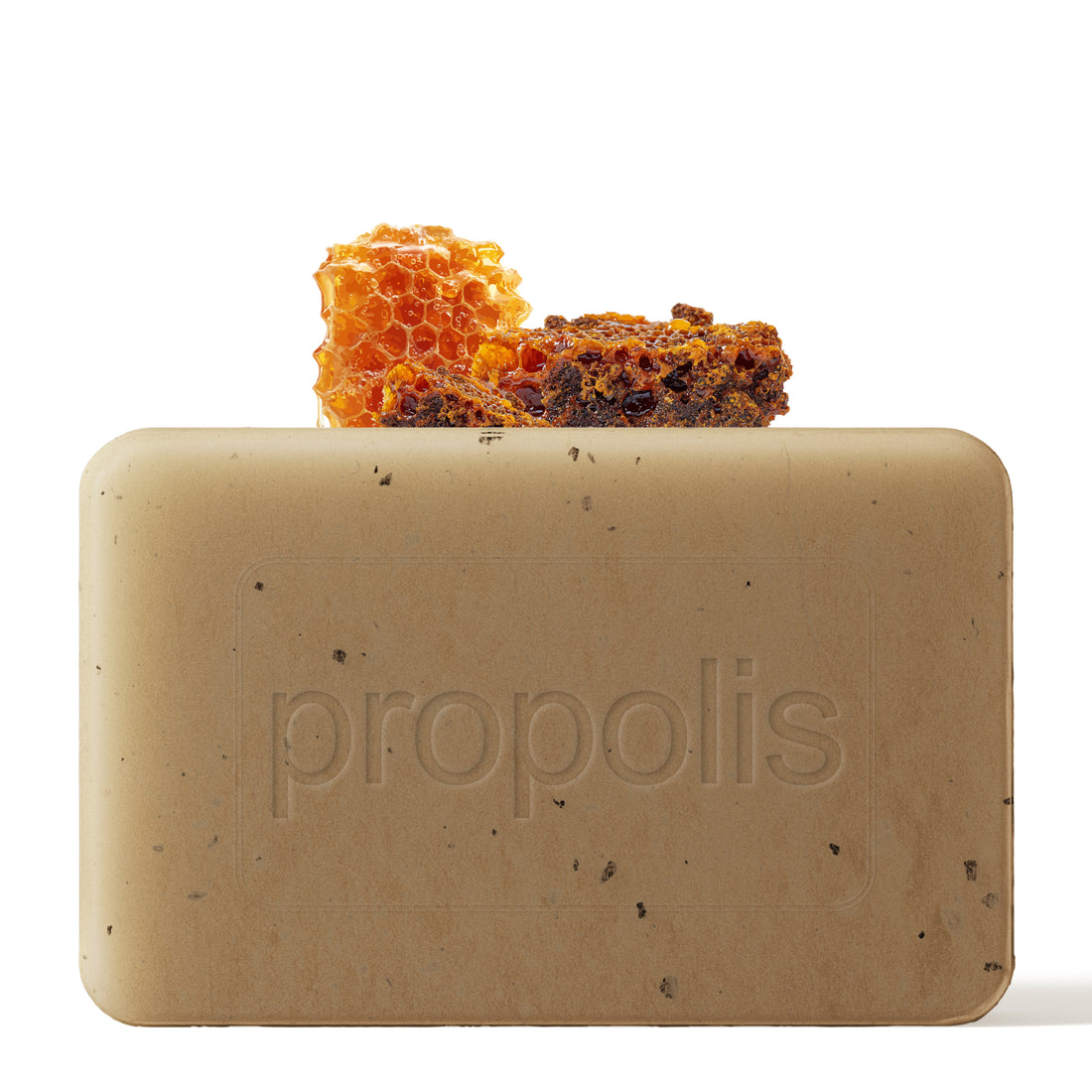 Propolis-Seife, 100g - Pflegende Naturseife mit Bio-Propolis & Honig, für die sanfte Reinigung von Haaren, Gesicht, Händen & Körper