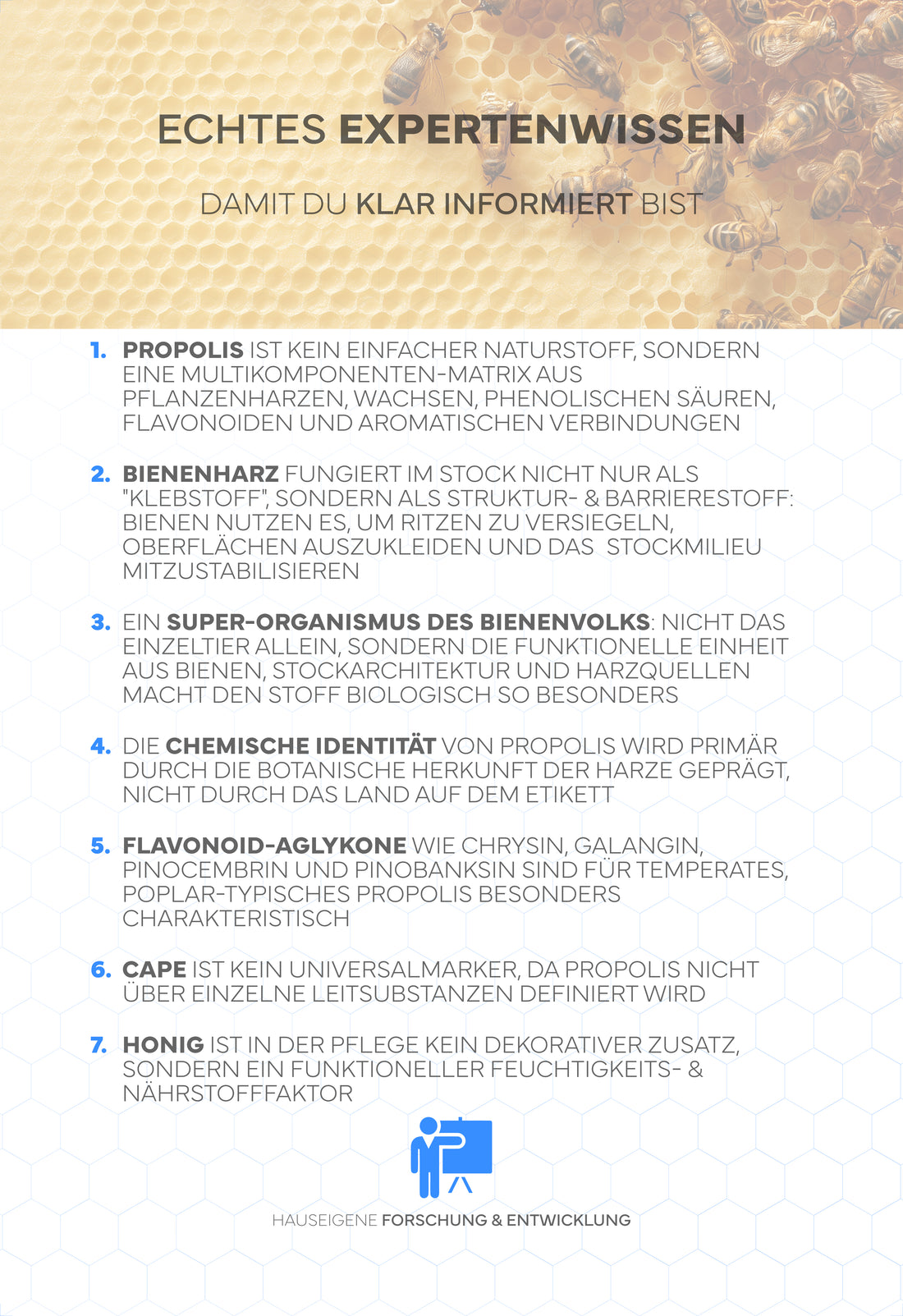 Propolis-Seife, 100g - Pflegende Naturseife mit Bio-Propolis & Honig, für die sanfte Reinigung von Haaren, Gesicht, Händen & Körper