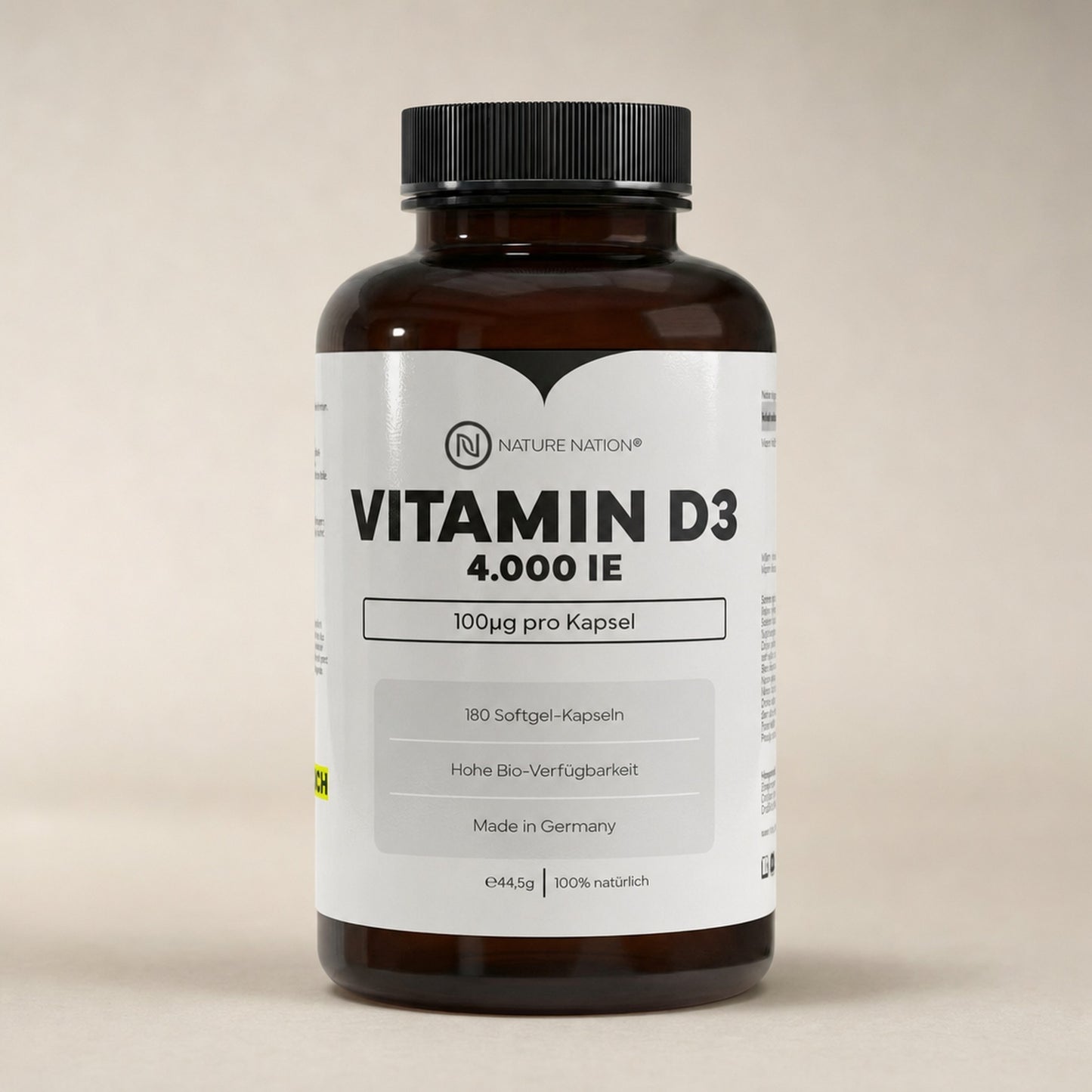 Vitamin D3 (4.000 IE), Studioaufnahme