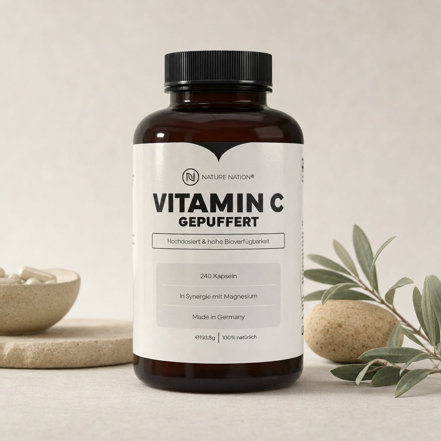 Gepuffertes Vitamin C 500mg + Magnesium, Studioaufnahme