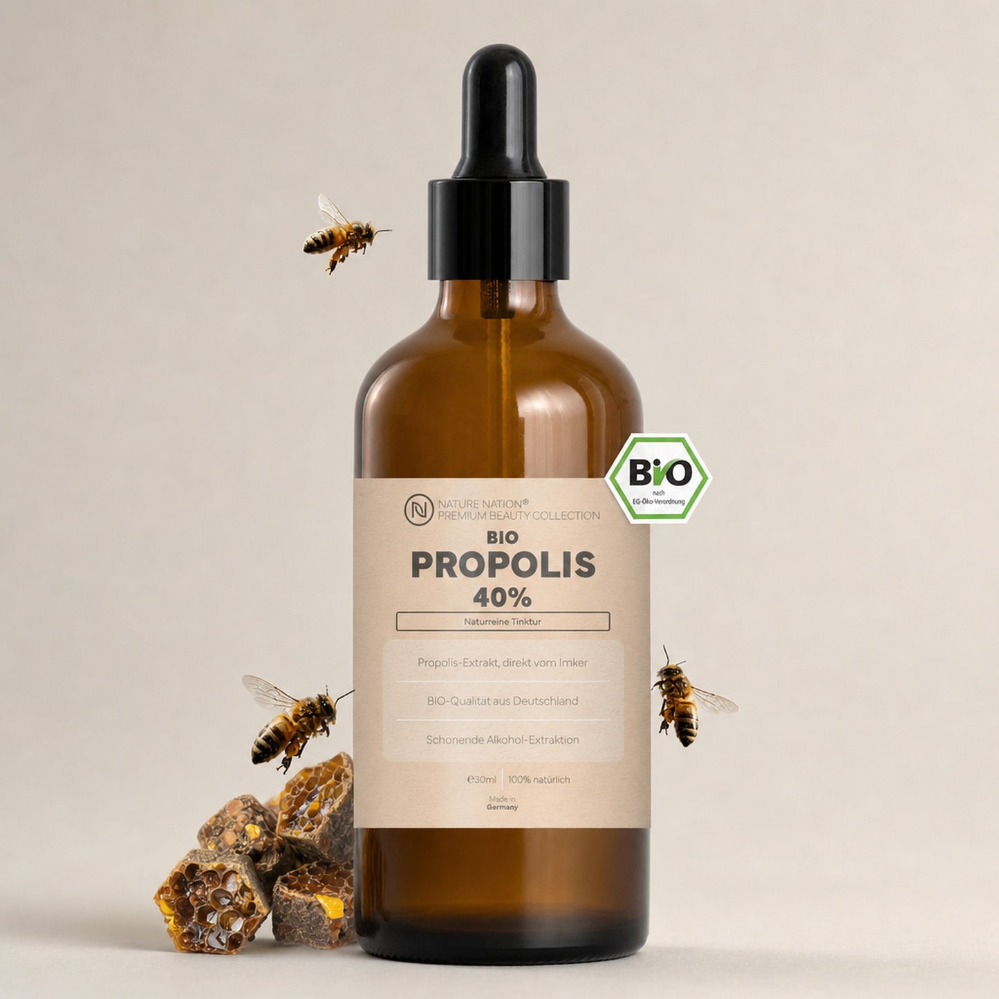 Bio Propolis-Tropfen 40%, Studioaufnahme