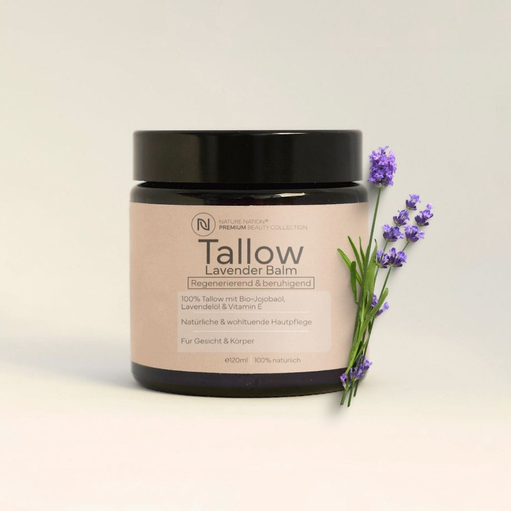 Tallow Rindertalg Creme Lavendel – 100% natürliche Hautpflege Unparfümiert