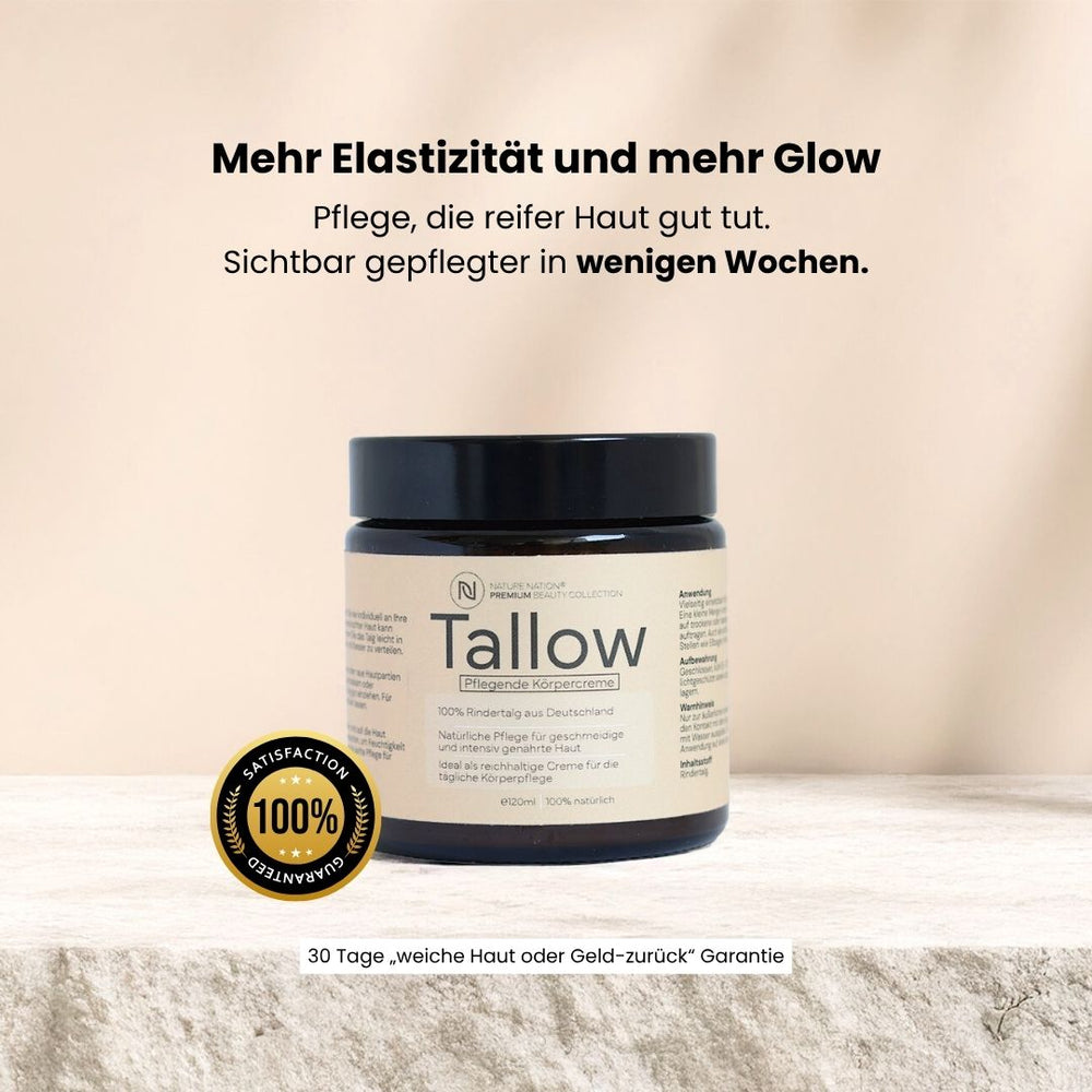 
                      
                        Tallow Rindertalg Creme Lavendel – 100% natürliche Hautpflege Unparfümiert
                      
                    