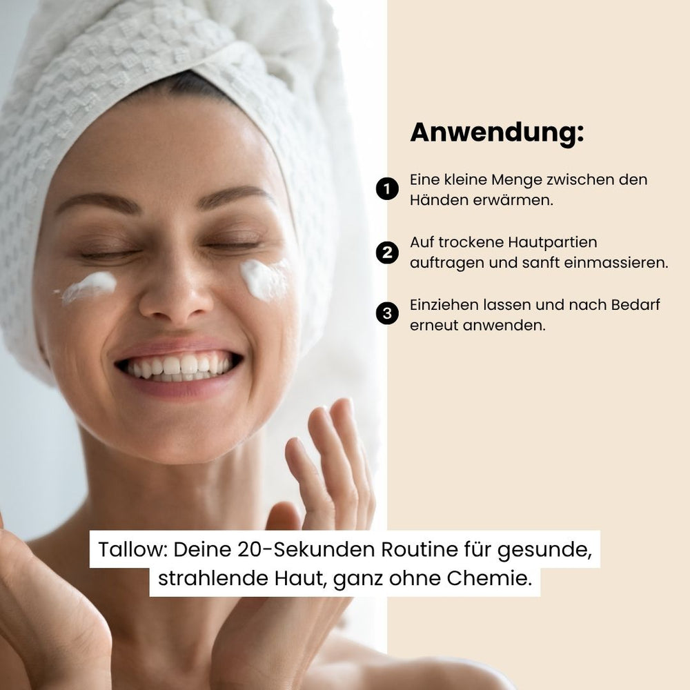 
                      
                        Tallow Rindertalg Creme Lavendel – 100% natürliche Hautpflege Unparfümiert
                      
                    